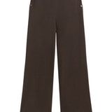 Yerse - 45410-13 - Pantalones anchos marrones con bolsillos - Mujer