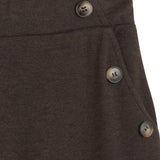 Yerse - 45410-13 - Pantalones anchos marrones con bolsillos - Mujer