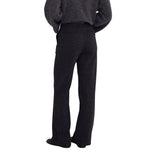 Yerse - 45422-436 - Pantalones anchos de tiro medio con estampado de cuadros gris oscuro - Mujer