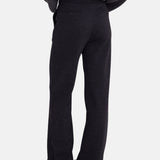 Yerse - 45422-436 - Pantalones anchos de tiro medio con estampado de cuadros gris oscuro - Mujer