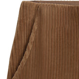 Yerse - 45455-9 - Pantalones anchos camel de punto de pana y tiro alto con bolsillos - Mujer