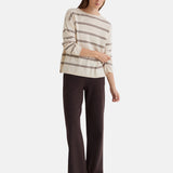 Yerse - 45471-13 - Pantalones anchos marrones con bolsillos laterales - Mujer