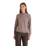 Yerse - 45505-11 - Jersey fino gris topo de viscosa con cuello Perkins - Mujer
