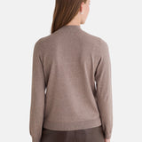 Yerse - 45505-11 - Jersey fino gris topo de viscosa con cuello Perkins - Mujer