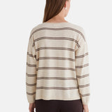 Yerse - 45515-202 - Jersey de punto fino de lana y cashmere con estampado de rayas - Mujer