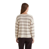 Yerse - 45515-202 - Jersey de punto fino de lana y cashmere con estampado de rayas - Mujer