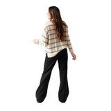 Yerse - 45515-202 - Jersey de punto fino de lana y cashmere con estampado de rayas - Mujer