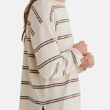 Yerse - 45515-202 - Jersey de punto fino de lana y cashmere con estampado de rayas - Mujer