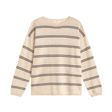 Yerse - 45515-202 - Jersey de punto fino de lana y cashmere con estampado de rayas - Mujer