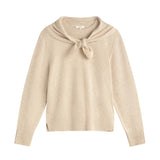 Yerse - 45532-2 - Jersey crudo de lana con lazada - Mujer