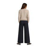 Yerse - 45532-2 - Jersey crudo de lana con lazada - Mujer