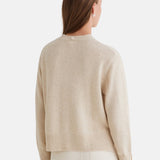 Yerse - 45532-2 - Jersey crudo de lana con lazada - Mujer