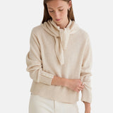 Yerse - 45532-2 - Jersey crudo de lana con lazada - Mujer