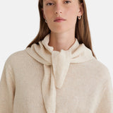 Yerse - 45532-2 - Jersey crudo de lana con lazada - Mujer