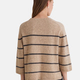 Yerse - 45540-209 - Jersey de lana con estampado de rayas y manga francesa - Mujer