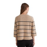 Yerse - 45540-209 - Jersey de lana con estampado de rayas y manga francesa - Mujer