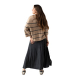 Yerse - 45540-209 - Jersey de lana con estampado de rayas y manga francesa - Mujer