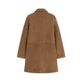 Yerse - 45614-9 - Abrigo midi arena de ante con cuello camisero y cierre con botones - Mujer