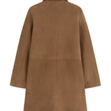Yerse - 45614-9 - Abrigo midi arena de ante con cuello camisero y cierre con botones - Mujer