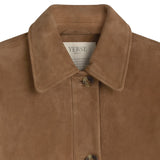 Yerse - 45614-9 - Abrigo midi arena de ante con cuello camisero y cierre con botones - Mujer