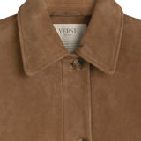 Yerse - 45614-9 - Abrigo midi arena de ante con cuello camisero y cierre con botones - Mujer