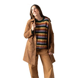 Yerse - 45614-9 - Abrigo midi arena de ante con cuello camisero y cierre con botones - Mujer