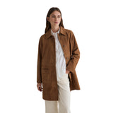 Yerse - 45614-9 - Abrigo midi arena de ante con cuello camisero y cierre con botones - Mujer