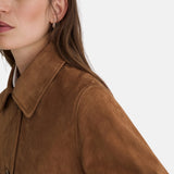 Yerse - 45614-9 - Abrigo midi arena de ante con cuello camisero y cierre con botones - Mujer