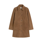 Yerse - 45614-9 - Abrigo midi arena de ante con cuello camisero y cierre con botones - Mujer