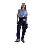 Yerse - 45879-251 - Camisa de popelín de algodón orgánico con estampado de rayas - Mujer