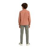 Scalpers - 48794_KHAKI – Pantalón regular fit con cinco bolsillos - Niño