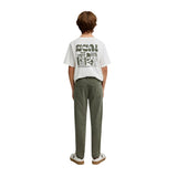 Scalpers - 48794_KHAKI – Pantalón regular fit con cinco bolsillos - Niño