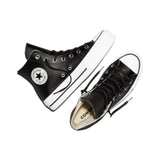 Converse - Chuck Taylor All Star 561675C – Zapatillas altas negras de piel con plataforma - Mujer