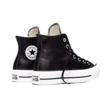 Converse - Chuck Taylor All Star 561675C – Zapatillas altas negras de piel con plataforma - Mujer