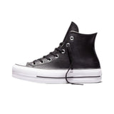 Converse - Chuck Taylor All Star 561675C – Zapatillas altas negras de piel con plataforma - Mujer
