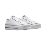 Converse Chuck Taylor All Star plataforma cuero blanco unisex Konestilochic