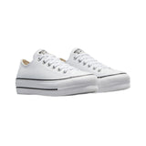 Converse Chuck Taylor All Star plataforma cuero blanco unisex Konestilochic