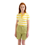 Top amarillo y blanco Compañía Fantástica mujer Konestilochic