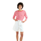Jersey de rayas blanco y rojo Compañía Fantástica mujer Konestilochic