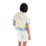 Compañía Fantástica - 62C11119 – Camisa estampada de manga corta - Mujer