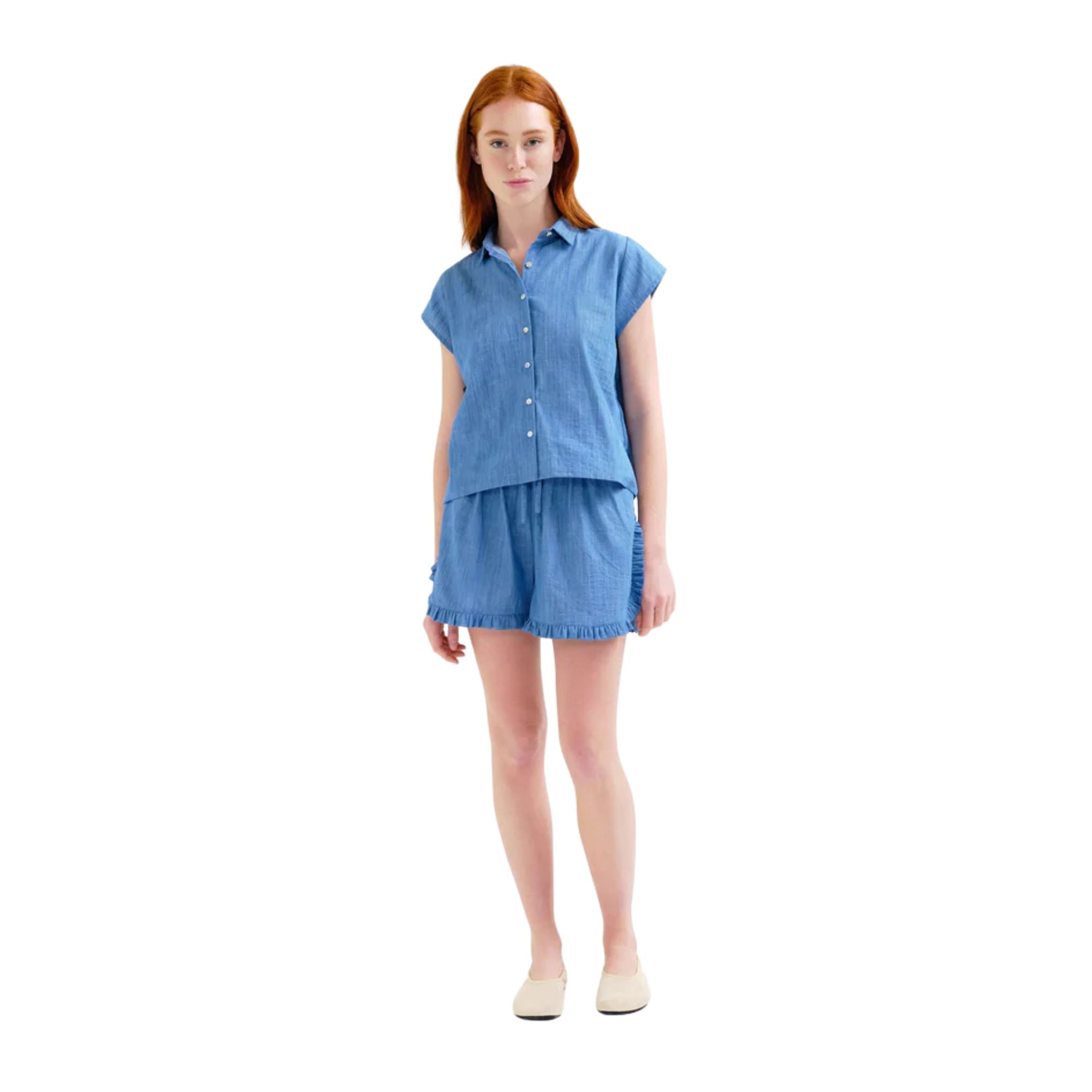 Short azul claro Compañía Fantástica mujer Konestilochic