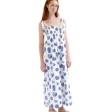 Compañía Fantástica - 62C41103 – Vestido largo 100% algodón con estampado Lobster - Mujer