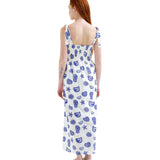 Compañía Fantástica - 62C41103 – Vestido largo 100% algodón con estampado Lobster - Mujer