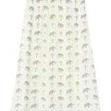 Compañía Fantástica - 62C41109 – Falda blanca 100% viscosa con estampado de elefantes - Mujer