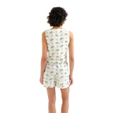 Compañía Fantástica - 62C41111 – Chaleco 100% algodón con estampado de elefantes - Mujer