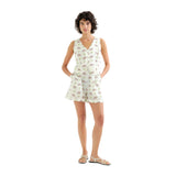 Compañía Fantástica - 62C41111 – Chaleco 100% algodón con estampado de elefantes - Mujer