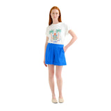 Shorts azules Compañía Fantástica mujer tiro alto Konestilochic