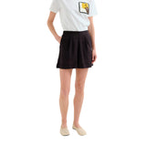 Compañía Fantástica - 62C43124 – Shorts negros 100% algodón con cintura elástica - Mujer