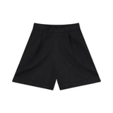 Compañía Fantástica - 62C43124 – Shorts negros 100% algodón con cintura elástica - Mujer