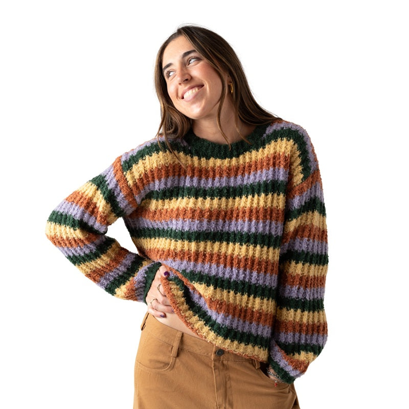 Jersey rayas multicolor poliéster reciclado Compañía Fantástica Konestilochic